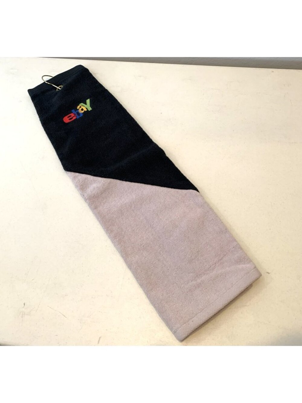 eBay Embroidered Golf Towel w Hook Black Gray eBayana Seller Promo New Gift